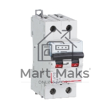 Выключатель автоматический модульный 2п C 6А 6кА DX3-E Leg 407274