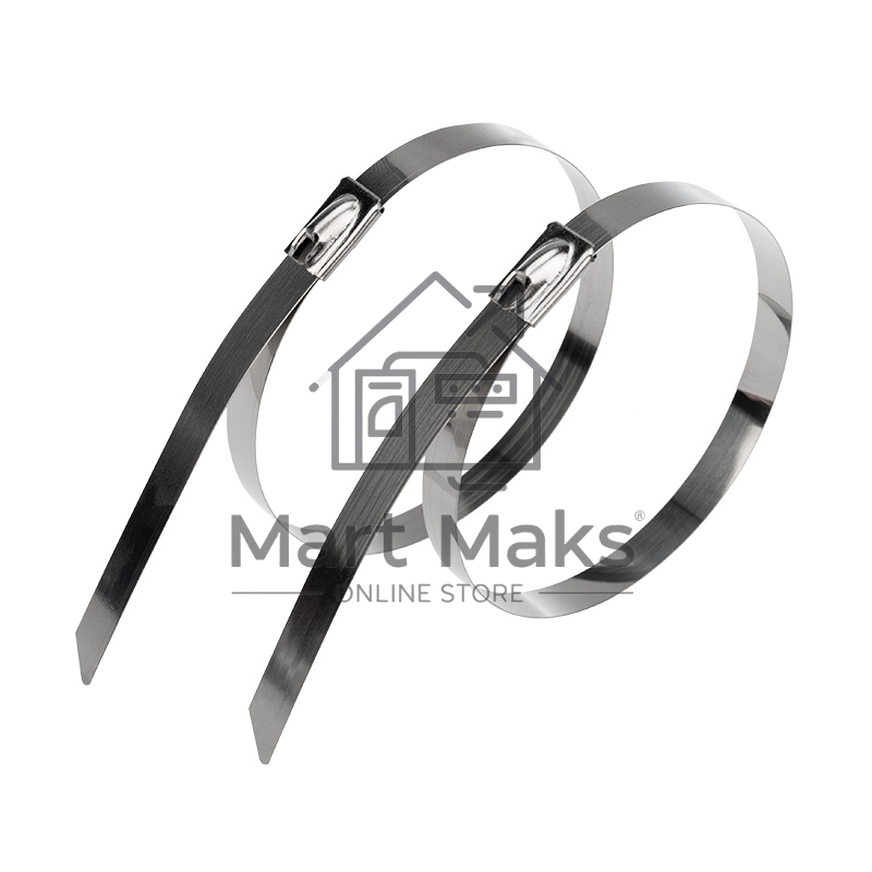 Хомут-стяжка стальной Rexant 250x4,6 мм, упаковка 100 шт.