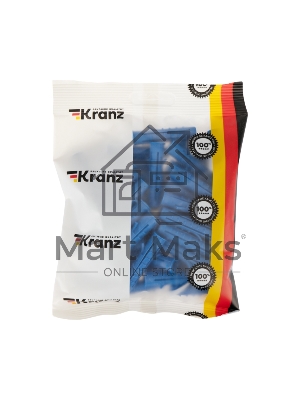 Дюбель распорный KRANZ 10х50, синий, пакет (50 шт./уп.)