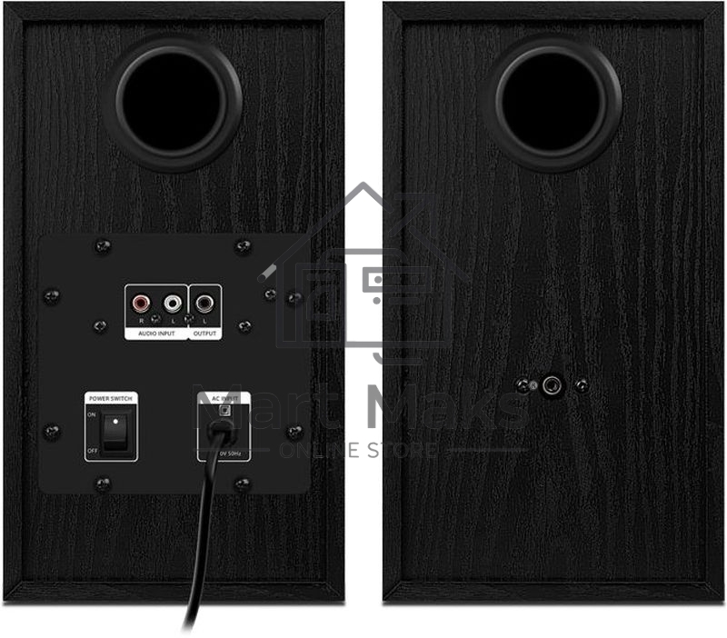 Колонки Sven SPS-614 2.0 (2x20W, Bluetooth, дерево, black)