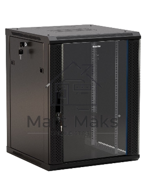 Шкаф настенный Hyperline TWB-1566-GP-RAL9004 19-дюймовый (19