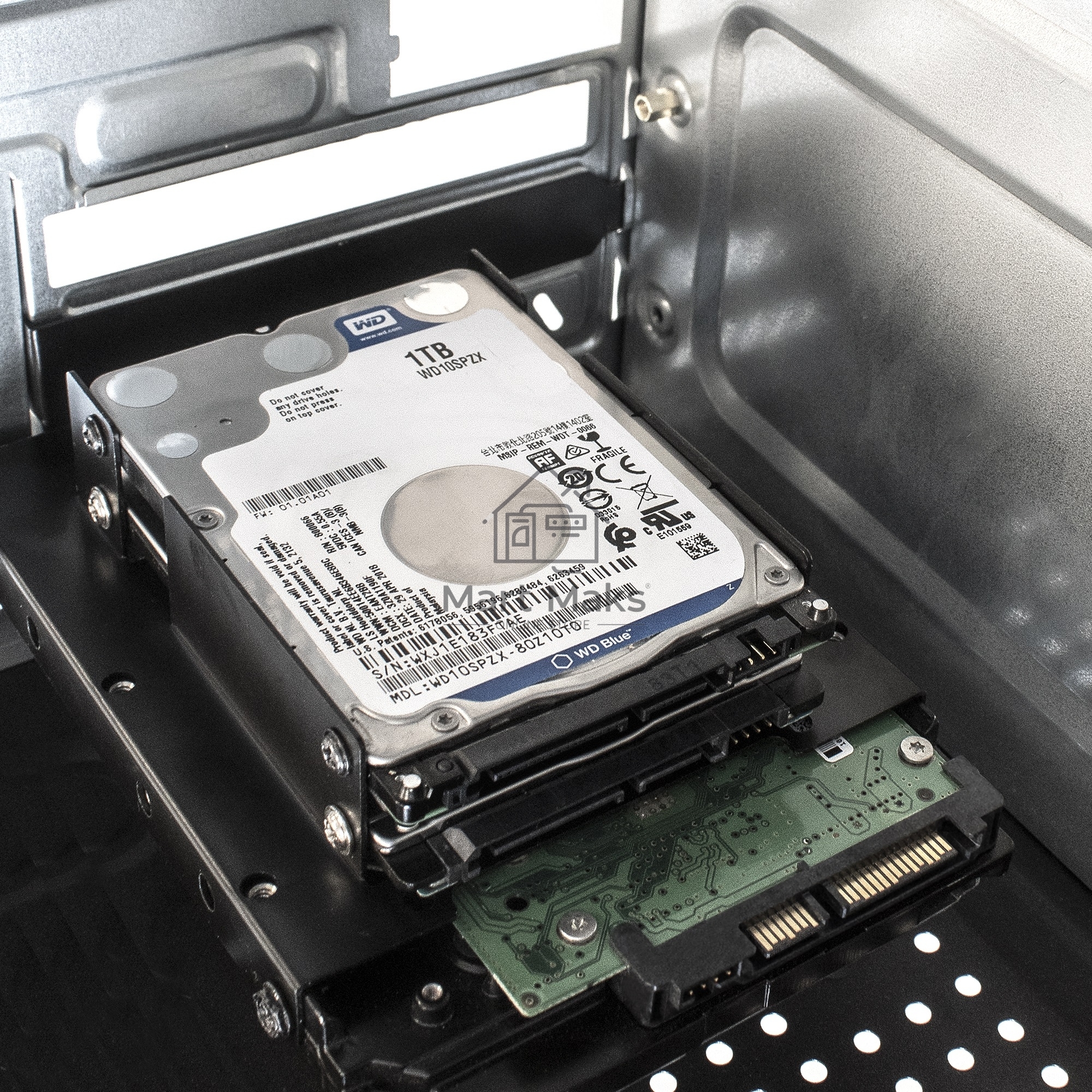 Салазки (переходник) ExeGate EX292548RUS HD-22O13TBM металлические для установки 2xHDD/SSD 2.5