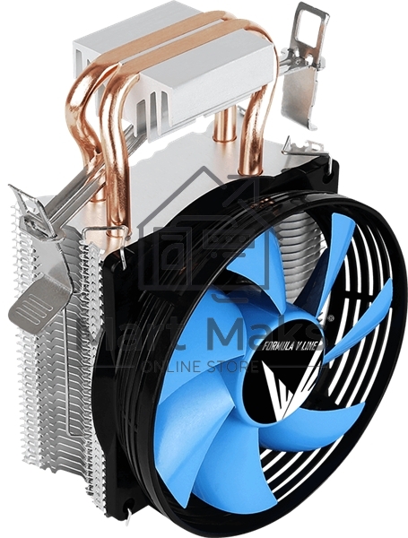 Кулер для процессора AeroCool / Formula Verkho 2 серебристый, 90 мм, алюминий/медь, 2000 об/мин, 25 дБ, 4 pin, 110 Вт, 125 мм