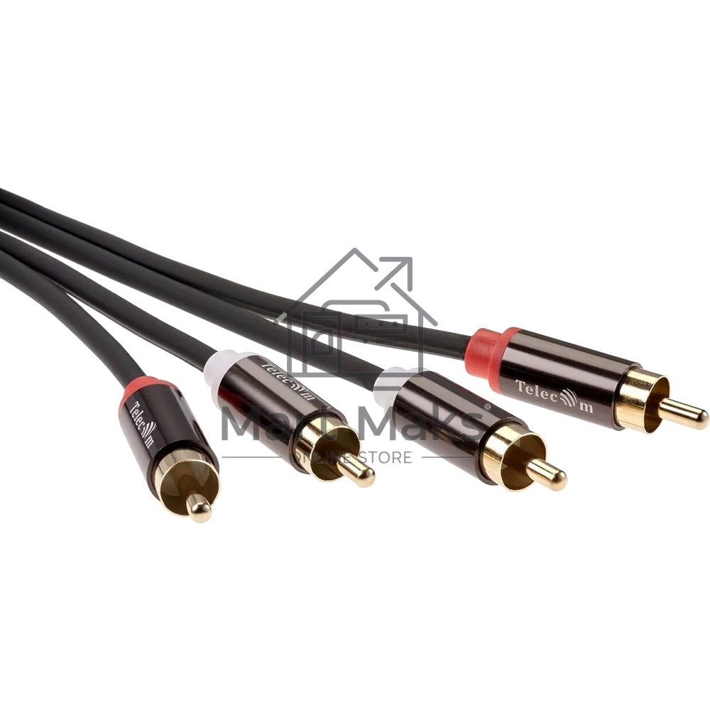 Кабель соединит 2xRCA (M) - 2xRCA (M),1.5m, TelecomPRO <TAV7158M-1.5M>