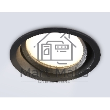 Светильник Ambrella light TN6653 BK черный IP44 GX53 D110*48