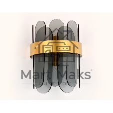 Светильник Ambrella light TR5348/2 GD/SM золото/дымчатый G9/2 max 40W 270*200*140