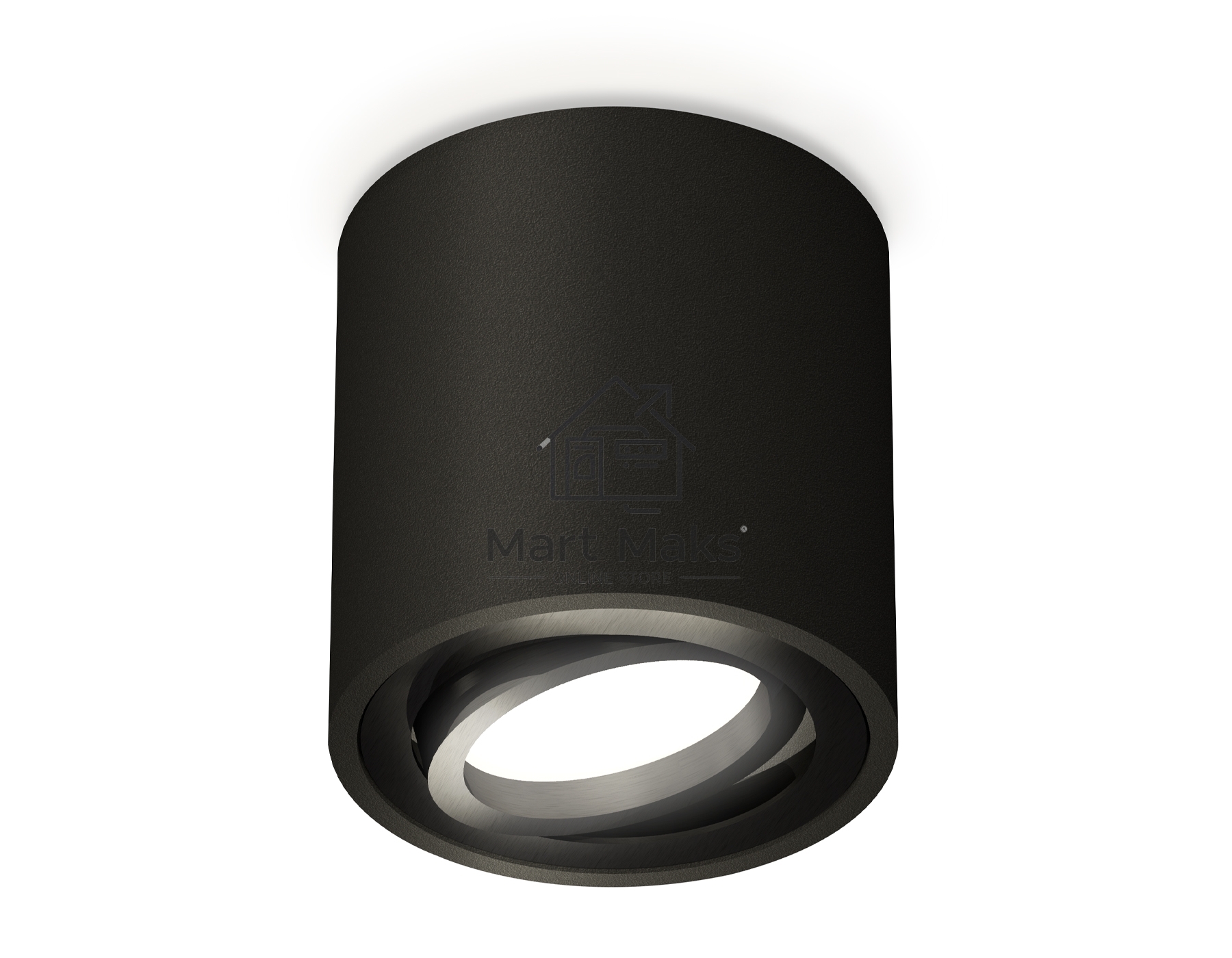 Светильник Ambrella Light XS7532002 SBK/PBK черный песок/черный полированный MR16 GU5.3 (C7532, N7002)