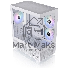 Компьютерный корпус Thermaltake View 170 TG ARGB белый без БП mATX 4x120мм 2x140мм 1x200мм 2xUSB 3.0 audio bott PSU