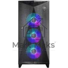Компьютерный корпус MSI MPG GUNGNIR 300R AIRFLOW Midi Tower, EATX, 2xUSB 3.2 Gen 1, 1xUSB 3.2 Gen2 Type-C,4x120мм PWM ARGb Fan, ARGb+PWM Control Board, Tempered Glass Window