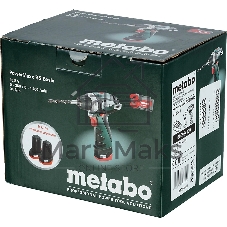 Дрель-шуруповерт Metabo PowerMaxx BS, 12 В, 2 Ач, 34 Нм, щеточный