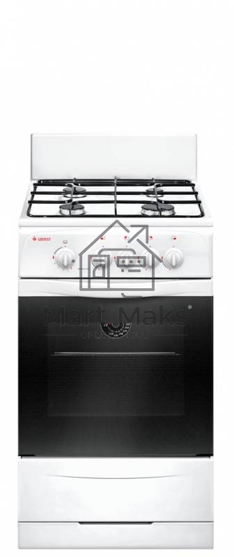Плита газовая Gefest ПГ 3200-08 К33 белый, конфорок 4 шт, духовка 42 л, 50 см x 85 см x 53 см