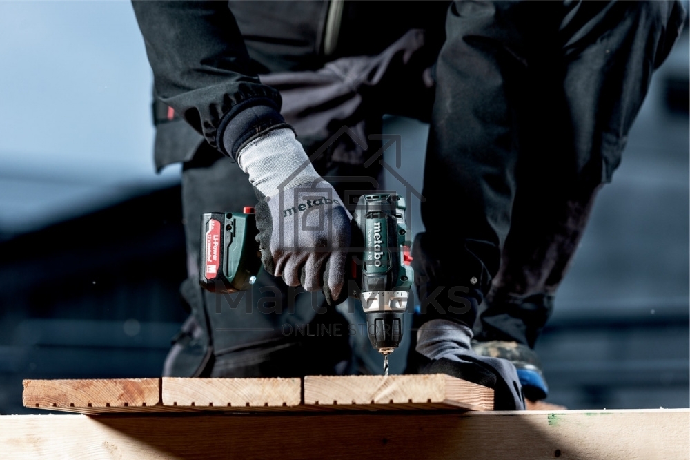 Дрель-шуруповерт Metabo PowerMaxx BS 12 601036500, Аккумуляторный, 12В, 2 АКБ, Кейс