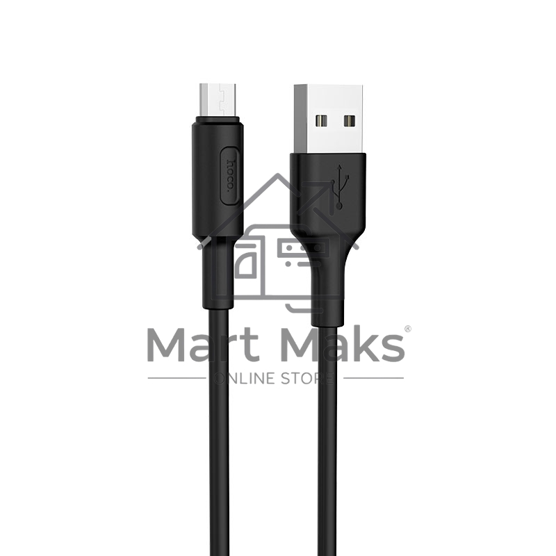 Кабель USB 2.0 hoco X25, AM/microBM, черный, 1м