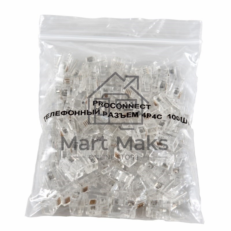 PROconnect Телефонный разъем RJ-9(4P4C)