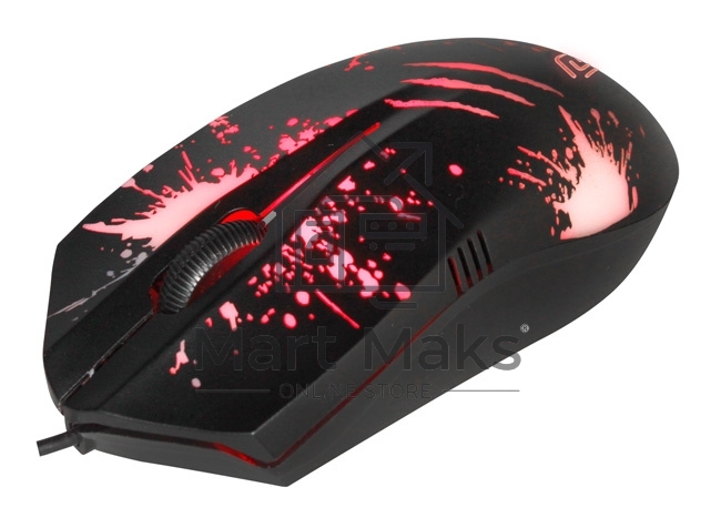 Мышь проводная Oklick 399M STIGMA черный, 1200 dpi, USB, кнопки - 3