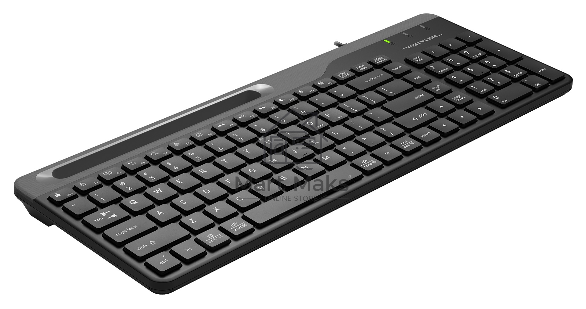 Клавиатура A4Tech Fstyler FK25 проводная, USB, черный/серый