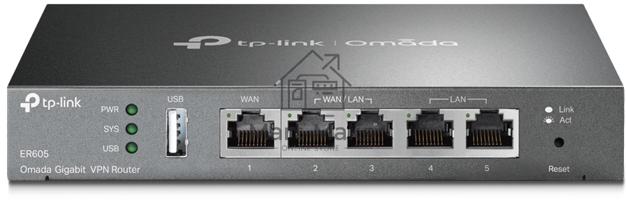 Роутер TP-Link SafeStream ER605 10/100/1000BASE-TX черный