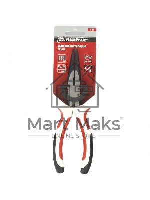 Длинногубцы Matrix Premium, 180 мм, прямые, трехкомпонентные рукоятки