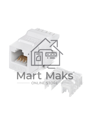 Модуль Lanmaster NTSS-KJ-UTP-RJ45-5E-180-WT информ. KeystoneRJ45 кат.5E UTP белый