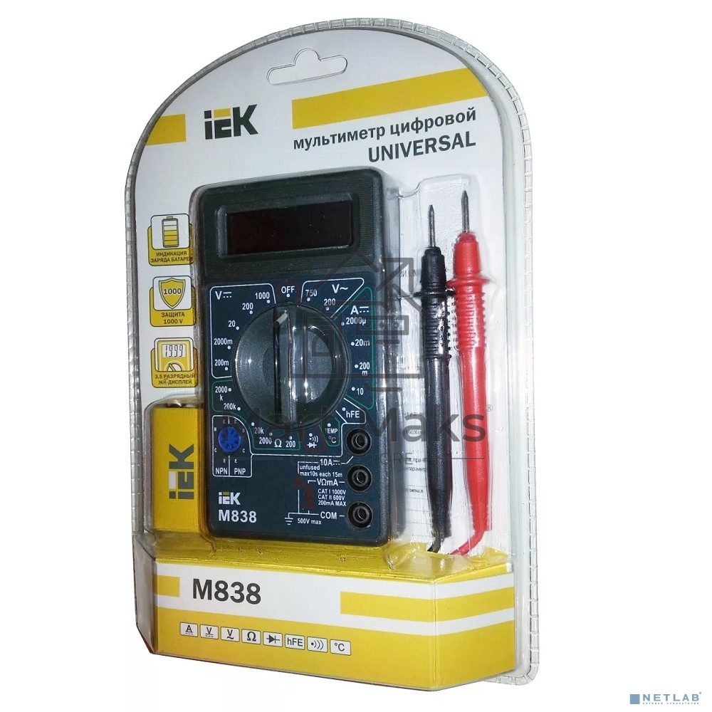 Мультиметр IEK Universal M838цифровой