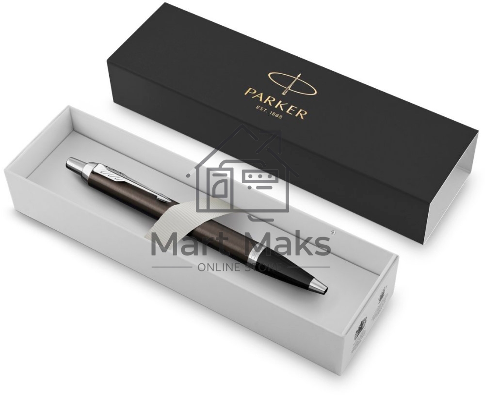 Ручка шариковая Parker IM Core K321 (CW1931671) Dark Espresso CT M, синие чернила, подарочная коробка