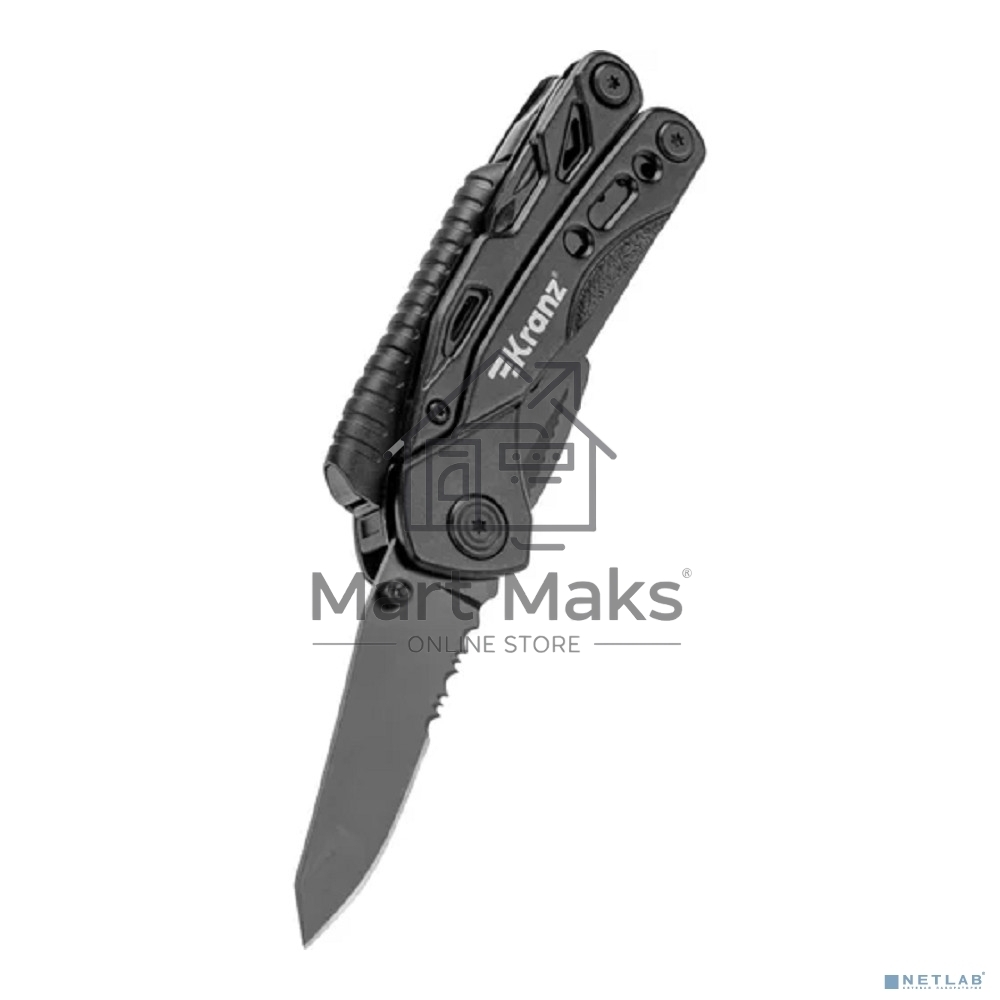 Мультитул KRANZ KR-12-4945-2 10 в 1, 155мм