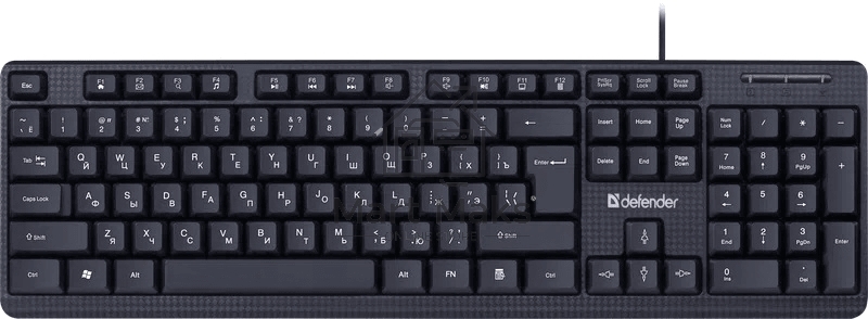 Клавиатура Defender Daily HB-162 проводная, USB, черный