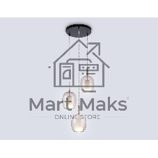 Подвесной светильник Ambrella light LH11156/3 BK/WH/TI черный/белый/янтарь E27*3 max 60W D425*1500