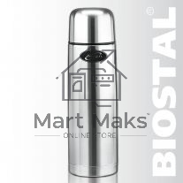 Термос BIOSTAL NB1000 1 л, узкое горло,нерж.,с крышкой-чашкой, 2 пробки (в уп. 12 шт)&