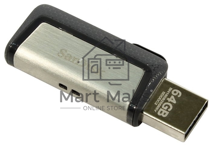 Флешка USB R/W 64GB SanDisk Ultra Dual Drive Luxe, USB 3.1 - USB Type-C