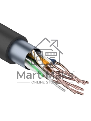 Кабель витая пара Rexant FTP 4PR 24AWG, CAT5e наружный (OUTDOOR) (бухта 305м) (в коробке)