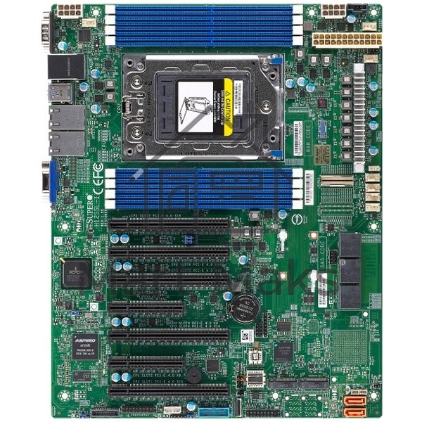 Серверная материнская плата Supermicro MBD-H12SSL-I-B, SP3, AMD EPYC 7002/7003, 8xDDR4, 8xSATA, 2xM.2, 5xPCIe x16, 2xPCIe x8, 2x1Gb LAN, 4xUSB 3.2 Gen 1, 1xVGA, ATX