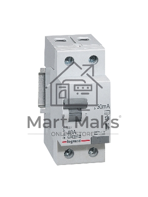 Выключатель дифференциального тока (УЗО) 2п 40А 30мА тип AC RX3 Leg 402025