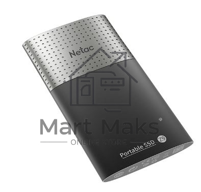 Накопитель SSD External Netac 128Gb Z9 <NT01Z9-128G-32BK> (USB3.2, up to 550/480MBs, 90х47.5х11.5mm, Aluminium+Plastic)