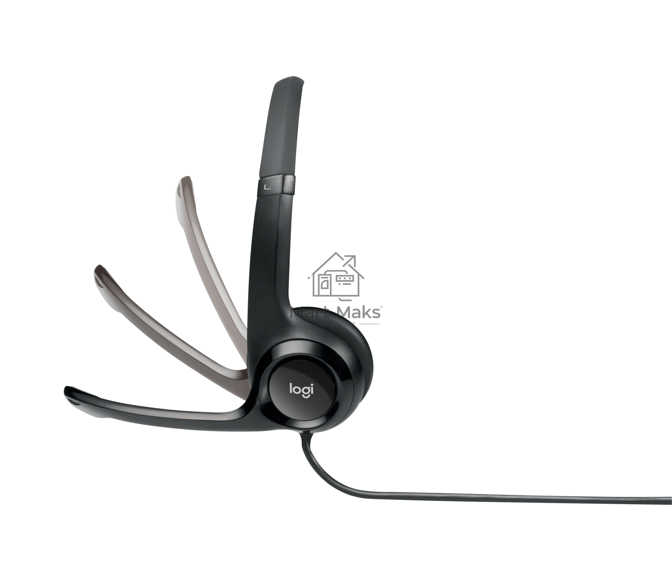Гарнитура Logitech Headset Logitech H390 USB черный