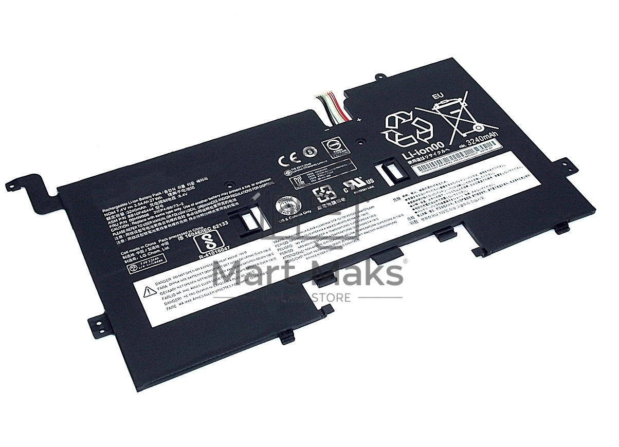 Аккумуляторная батарея для ноутбука Lenovo ThinkPad Helix 7.4V 3520mAh Orig