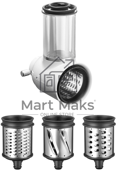Насадка-овощерезка с 3-мя барабанами KitchenAid 5KSMVSA, белый