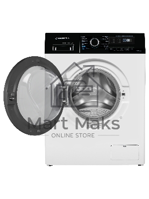 Стиральная машина c инвертором и паром Maunfeld MFWM127IWHD белый, загрузка фронтальная 7 кг, 1200 об/мин, класс: A+++