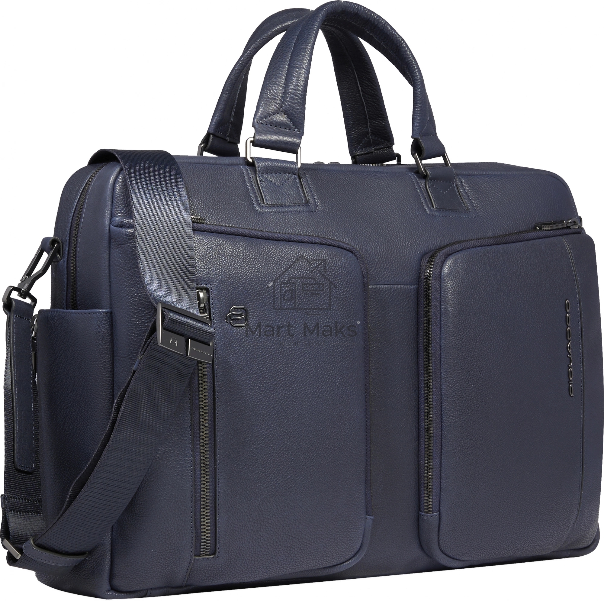 Деловая сумка Piquadro Cronus CA6025S134/BLU с отделением для ноутбука синий натур.кожа