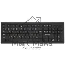 Комплект клавиатура+мышь Gembird KBS-8002 беспроводной, USB, 1000 DPI, чёрный