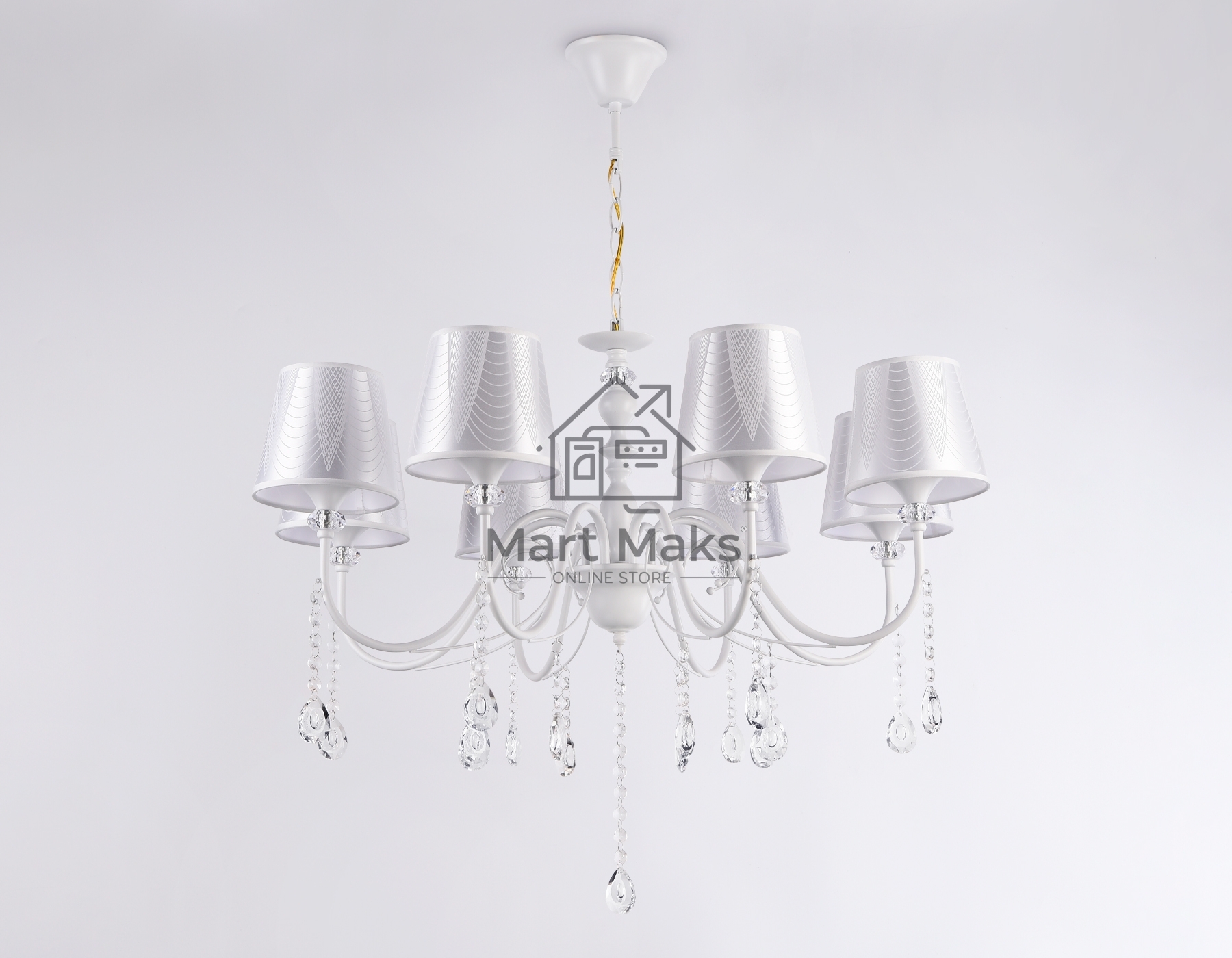 Светильник Ambrella light TR4605/8 WH белый E27/8 max 40W D770*910