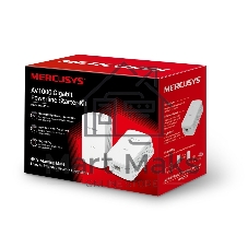 Комплект гигабитных адаптеров Mercusys AV1000 Gigabit Powerline Kit, HomePlug AV2 standard, 1 Gigabit port, 300m over electrical circuits, plug and play.