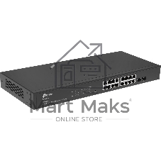 Коммутатор TP-Link TL-SG2218P JetStream Smart с 16 гигабитными портами PoE+ и 2 гигабитными портами SFP