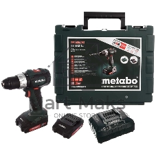 Дрель-шуруповерт Metabo BS 18 LT BL, 18 В, 2 Ач, 60 Нм, щеточный
