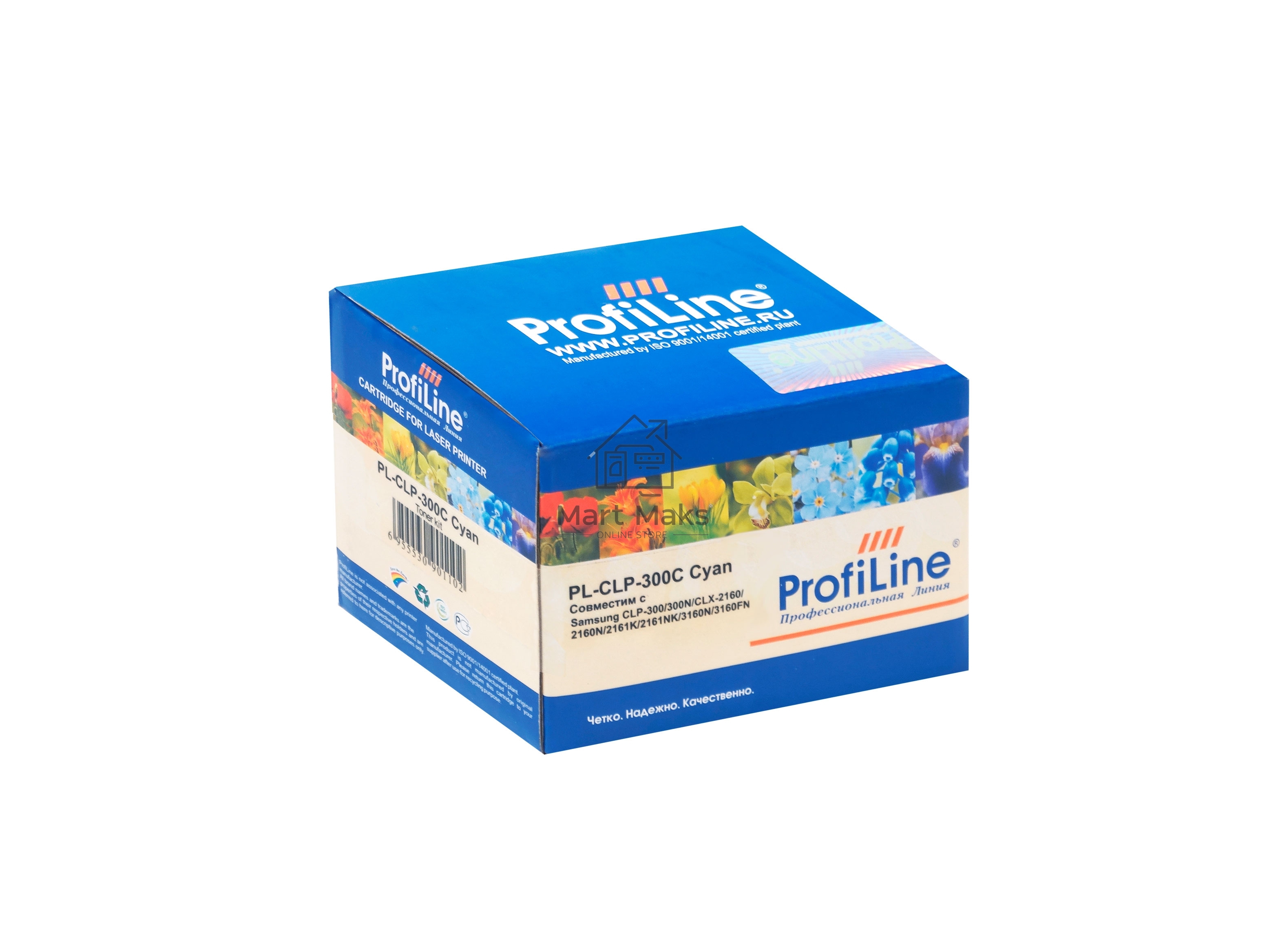 Картридж Тонер-туба ProfiLine PL-CLP 300C для принтеров Samsung CLP-300/300N/CLX-2160/2160N/2161K/2161NK/3160N/3160FN голубой 1000 копий