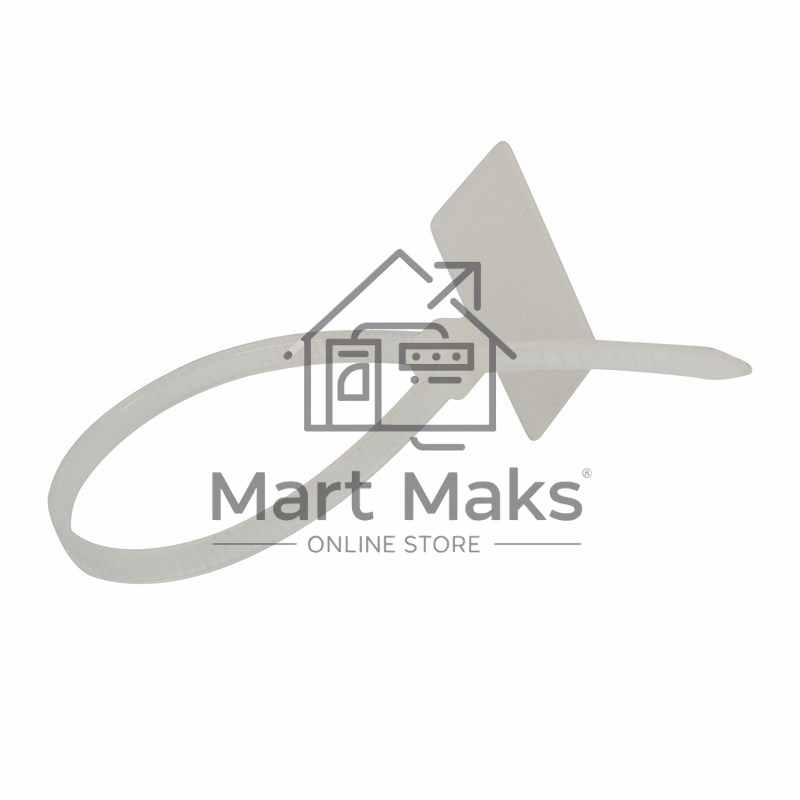 Хомут с площадкой под маркер Rexant nylon 100x2,5 мм 100 шт. белый