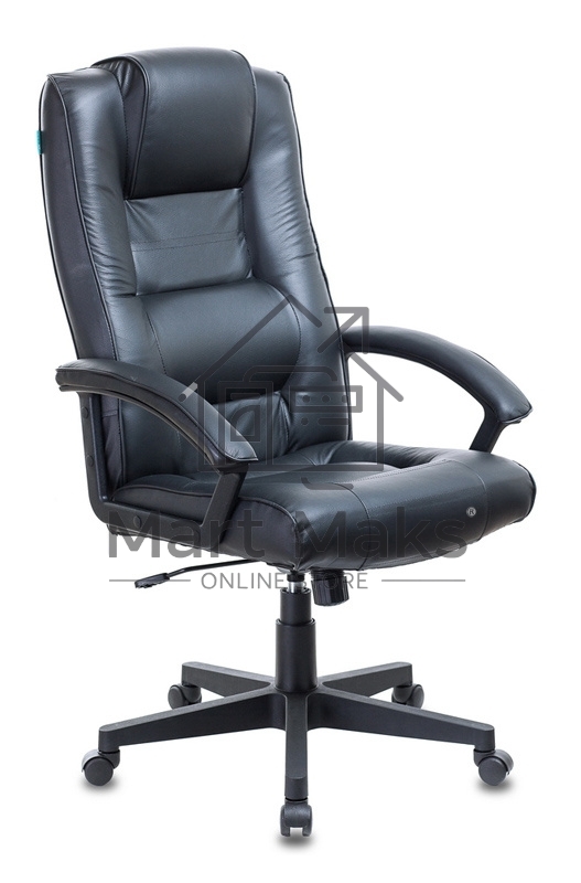 Кресло руководителя Бюрократ T-9906N/BLACK черный, кожа