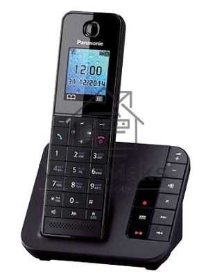 Телефон беспроводной (DECT) Panasonic KX-TGH220RUB черный АОН, Caller ID, 