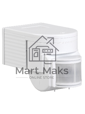 Датчик движения Iek LDD10-012-1100-001ДД 012 белый, макс. нагрузка 1100Вт, угол обзора 180град., дальность 12м, IP44, ИЭК