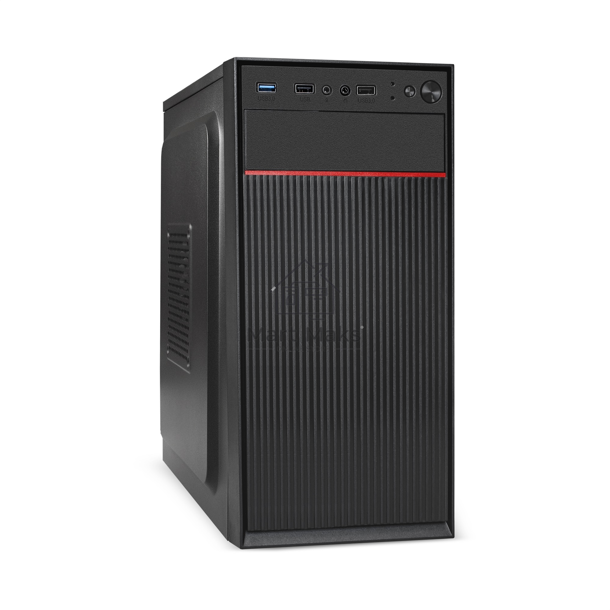 Компьютерный корпус Minitower ExeGate BAA-113U-AAA400 (mATX, БП AAA400 с вент. 8см, 2*USB+1*USB3.0, аудио, черный)